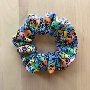 Pastel Grateful Dead Hair Scrunchie Hair Tie Bears